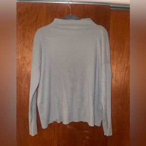 Lucky Brand Ribbed Green Mock-Neck Sweater